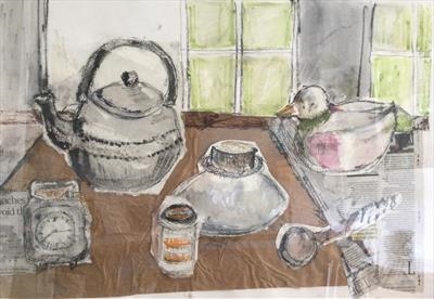 Duck and Teapot collage