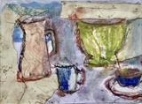 A Motley Crew by judith cockram, Painting, Mixed Media