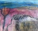 Landscape by judith cockram, Painting, Collage