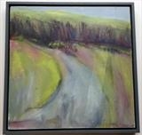 Over the Dark Hollow Land by judith cockram, Painting, Mixed Media