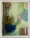 Round and Round the Garden by judith cockram, Painting, Oil on Board