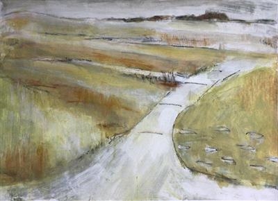 Quickly Reached by judith cockram, Painting, Mixed Media on paper
